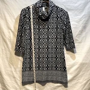 Tacera geometric pattern tunic